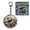 Mexico, variant on Portable Fidget Soccer Ball Keychain Mechanical Clickers Stress Relief Button Toy for Soccer Fans Match Day Party Sensory Tool (Multicolor)