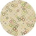 thumbnail image 1 of Ahgly Company Indoor Round Patterned Vanilla Gold Area Rugs, 8' Round, 1 of 1