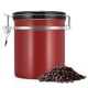 thumbnail image 1 of 1.5L 304 Stainless Steel Airtight Coffee Beans Container Storage Canister Can Wine Red, 1 of 4
