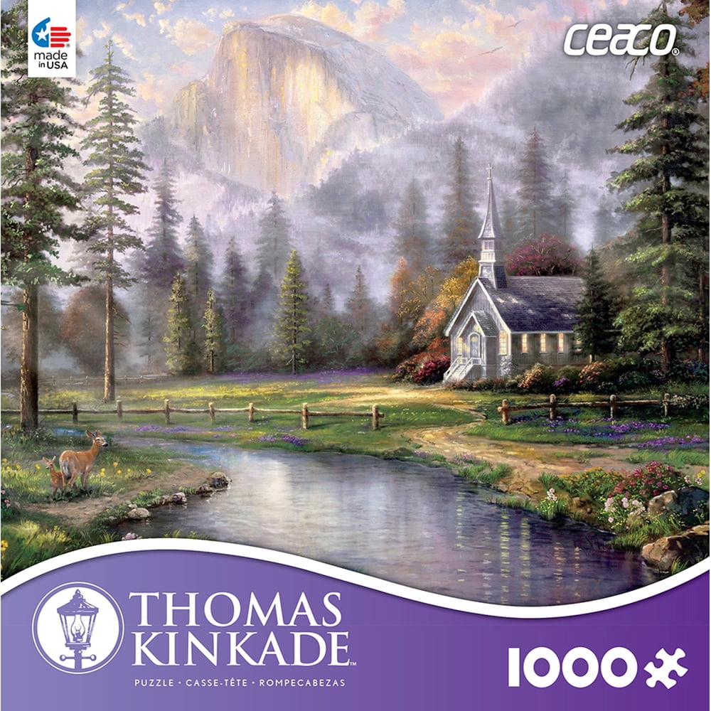 1000 Piece for sale online Ceaco Thomas Kinkade The Valley of Peace Jigsaw Puzzle 