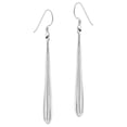 thumbnail image 3 of Long and Slender Radiant Teardrops Sterling Silver Dangle Earrings, 3 of 5