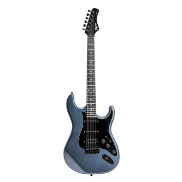 TAGIMA SIXMART-MDSV-DF/BK Metallic Deep Silver Finish Electric Guitar