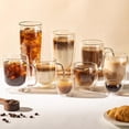 thumbnail image 5 of Double Wall Latte Macchiato Glasses, 180°C Dishwasher Safe Borosilicate Glass for Iced Coffee & Matcha, 5 of 9