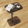 Sofa Couch Arm Table Tv Tray Small Bed Stand C Shaped Side End Tables for Living Room Bedroom Bedside Rustic