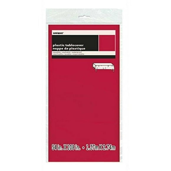 Mantel de Plástico Dparty Rojo 1 Pieza