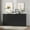 Black, variant on Accreate 9 Drawer Dresser Bedroom 63 Inch Modern Chest with Power Charging Station Storage Organizer for Closet Living Room Hallway