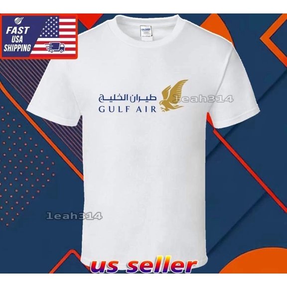 Reprint Rare New Shirt Gulf Air Logo T-Shirt Funny American Usa Unisex Size S-5XL
