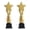 L, variant on Yihuala Trophies Fidgets Toy Pentagrams Star Bulk Trophies Creative Golden Medals for Soccer Game And Celebration