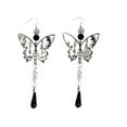 thumbnail image 1 of Pendientes colgantes de mariposa para mujer, hechos a mano, largos, estilo bohemio occidental, con borlas, regalo de joyería de San Valentín, 1 of 5