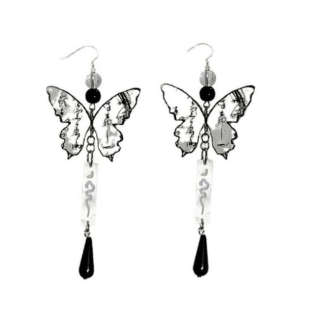 Pendientes colgantes de mariposa para mujer, hechos a mano, largos, estilo bohemio occidental, con borlas, regalo de joyería de San Valentín