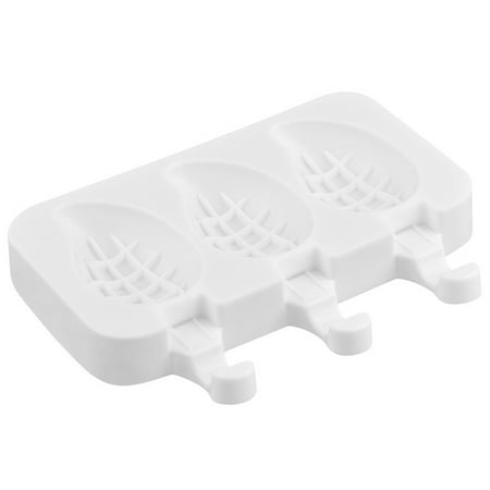 

Farfi 2 Pcs Dessert Mold Detachable DIY 3 Grids Cute Cartoon Fruit Ice-lolly Mold for Fridge