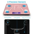thumbnail image 5 of Digital Body Weight Scale, Smart Bluetooth Body Fat BMI Scale, Bathroom Weighing Scale Tracks 13 Key Fitness Compositions, 400 lbs,Black, 5 of 9