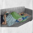 thumbnail image 6 of Gnome Soft Flannel Fleece Throw Blanket, Elf Gardening Outside of His Magic House in Forest Dreamland Print, Cozy Plush for Indoor and Outdoor Use, 50" x 60", Multicolor, by Ambesonne, 6 of 6