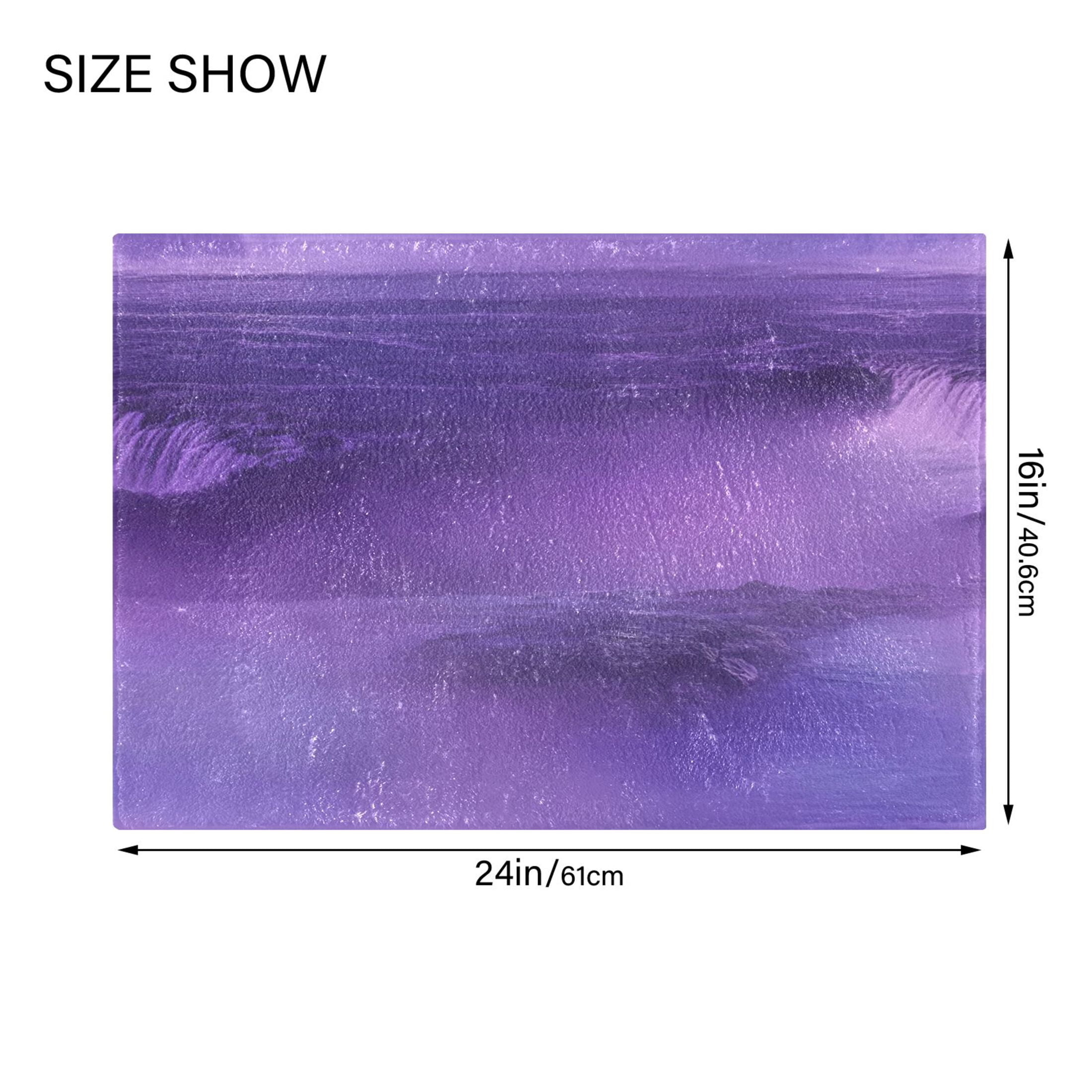 2 Piece Soft Bathroom Rug Set Purple Mist Bath Mat and U-Shaped Toilet Contour Rug (16"x24"+20"x24")