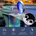 thumbnail image 5 of Cendrier Blouissant Pour Voiture, Cendrier De Plage, Cendrier Cratif Color Avec Lumire Led Et Support, Cendrier Portable Auto-extinguible Avec 2 T, 5 of 5