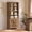 Warm Brown, variant on VASAGLE Liry Collection Farmhouse Bookshelf, 6-Tier Bookcase with Doors, Storage Cabinets, 24.8 x 10 x 70.7 inch, Matte Black and Warm Brown