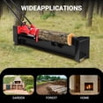 thumbnail image 2 of Log Splitter 12-Ton Manual - Hydraulic Wood Cutter with Wheels, Red for Firewood Backyard, 2 of 6