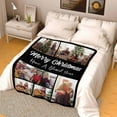 thumbnail image 4 of Custom Blanket with Photo Texts Personalized Blankets and Throws Customized Happy Birthday Gifts for Women Men Dad Mom Wife Husband Grandma Grandpa Sister Daughter Son Best Friend Blankets, 4 of 5