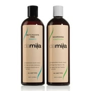 Damila Salt & Sulfate Free Shampoo & Conditioner Value Pack - Perfect for Damaged, Frizzy, Curly, Dry & Thin Hair, 16.9 Fl Oz