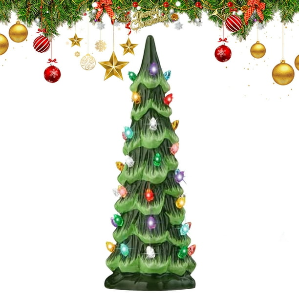 Ornamento Árboles Navidad Con Luces para La Oficina en El (colorido 20 Cm)