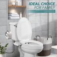 thumbnail image 6 of Bidet Attachment, Non-Electric Cold Water Bidet Toilet Seat Attachment with Pressure Controls, Retractable Self-Cleaning Dual Nozzles for Frontal & Rear Wash - Black, 6 of 8