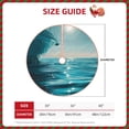 thumbnail image 2 of Sikiie Turquoise Ocean Reflection Christmas Tree Skirt, Christmas Tree Decorations, Christmas Decor, Tree Mat Decoration(30-48IN)-, 2 of 6