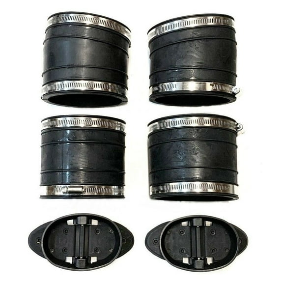 1982-96 Exhaust Y-pipe Kit 807166A3 Hose Bellows 32-14358T 32-44348T MerCruiser