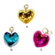 thumbnail image 3 of Llavero de corazón Bearachild para niñas colgante de lentejuelas de felpa Rosa roja, 3 of 6