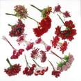 thumbnail image 2 of 5/6/8/10/12/50/70/90 piezas de mini flores artificiales rojas con estambres y bayas, caja de regalo para tarta de boda o Navidad, decoración de coronas, 2 of 5