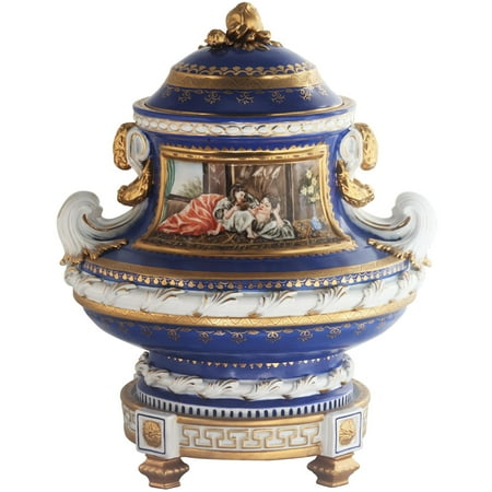 

Gorgeous Hand Painted Porcelain Jar
