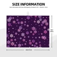 thumbnail image 2 of Fotbe Purple Snow Flakes Alfombrilla de Secado para Cocina con Estampado, 18x24 Pulgadas, 2 of 7