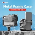 thumbnail image 2 of aMagisn AG01 Camera Video Cage Camera Cage Aluminum Alloy with Dual Cold Shoe Mounts & Camera Adapter Metal Protective Frame Compatible with Insta360 GO 3, 2 of 7