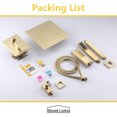 thumbnail image 7 of Boyel Living 10 Inch Ceiling Mount Rain Shower System Shower Combo Handheld Shower Brushed Gold, 7 of 7
