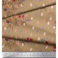 thumbnail image 2 of Soimoi Modal Satin Fabric Feather,Branch & Bird Kids Printed Craft Fabric by The Yard 42 Inch Wide, 2 of 3