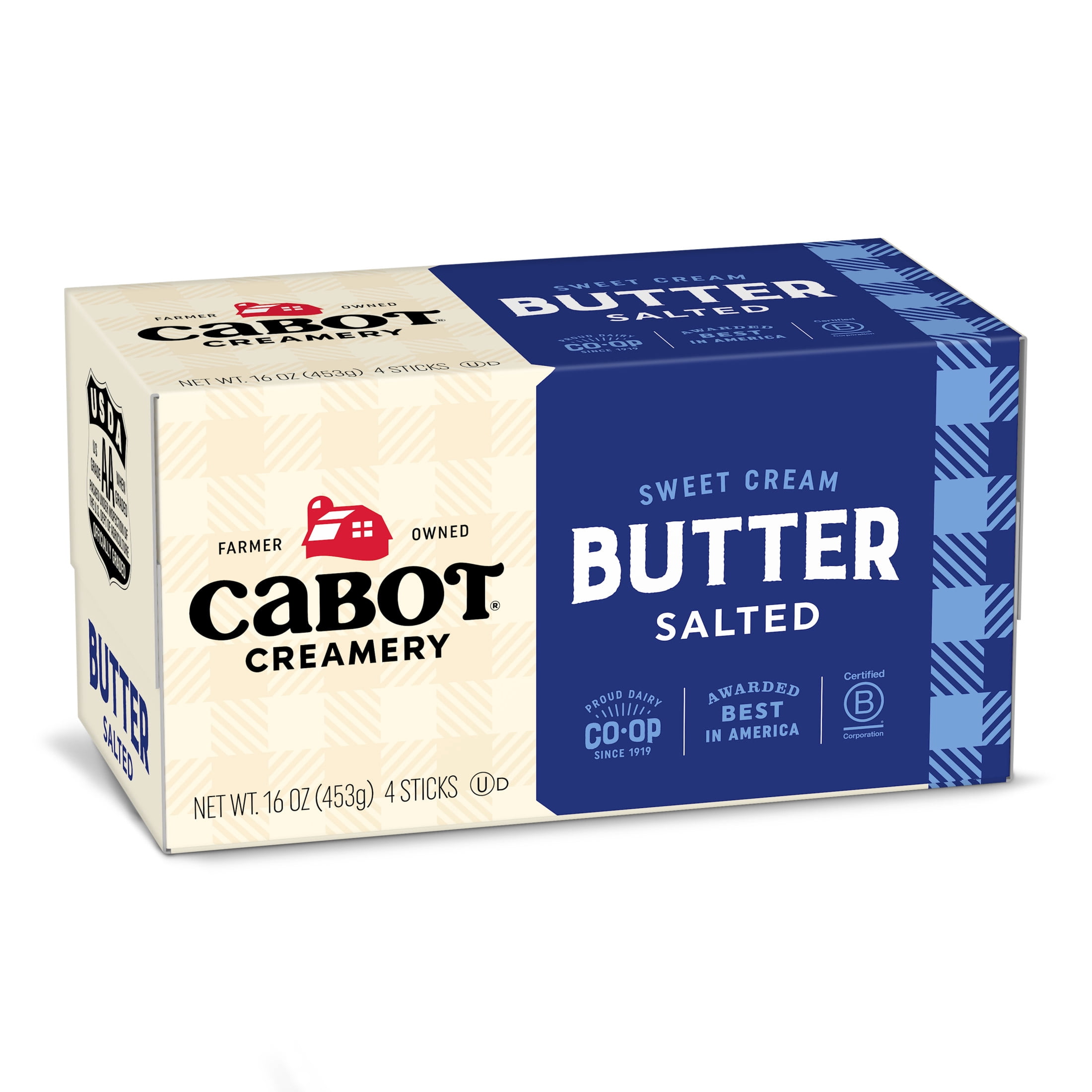 Cabot Creamery Salted Butter Sticks 1 lb (Refrigerated)