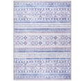 thumbnail image 3 of Wondo 5x8 ft Modern Bohemian Area Rug - Blue and Purple Geometric Pattern Non-Slip Rug, Ultra-Soft Stain Resistant Easy Clean, Perfect for Living Room, Bedroom, Entryway Decor, 3 of 8