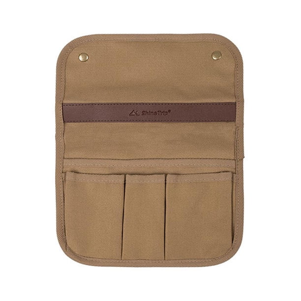 ShineTrip Bolsa lateral Kermit Silla Reposabrazos Bolsas de almacenamiento Herramientas al aire libre (Caqui) Tmvgtek excursión de campamento