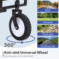 thumbnail image 6 of YRLLENSDAN Folding Wagon with Wheels Foldable Wagon Grocery Wagon Outdoor Wagon Cart Portable Wagon Utility Wagon for Camping Beach Sports Wagon,Gray, 6 of 8