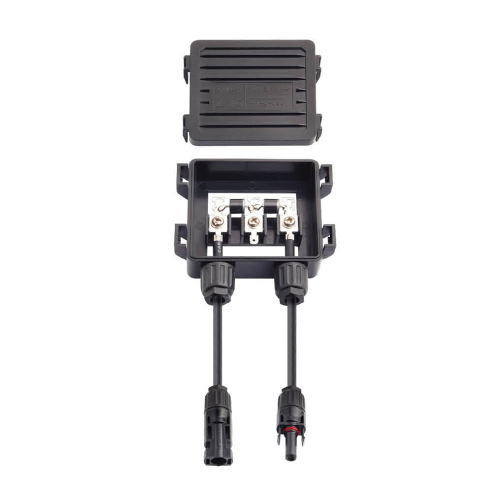Dualoai 6 Junction Box PV Connector with 2 Diodes for Solar Panel 50W-170W 6A