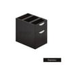 GOF 2 Person Workstation Cubicle (C-6’D x 12’W x 4’H-W) / Office Partition, Room Divider (Pedestal Only, Espresso)