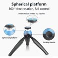 thumbnail image 4 of Trépied Flexible pour Téléphone Cellulaire - Support Portable pour Téléphone Intelligent et Caméra d'Action - Support Trépied Compatible avec iPhone, GoPro, Android, Samsung, Google Pixel et Tous les Téléphones Mobiles Bleu, 4 of 8