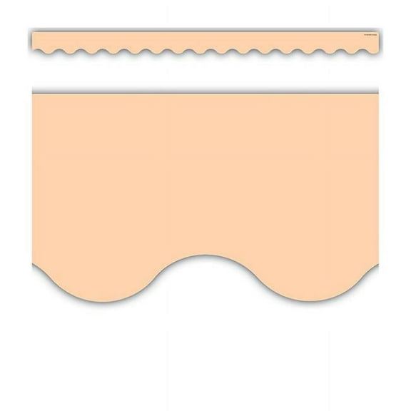 Peach Scalloped Border Trim [TCR8427]