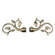 thumbnail image 3 of Tapas de Cabezas de poste de Riel Macarena Bronce 1 Par, 3 of 8