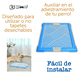 thumbnail image 4 of Baño sencillo KE WOOW INODORO Tapete ENTRENADOR para Perro Orinal WC rejilla Porta pañales azul, 4 of 5