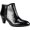 Black Croco Patent Polyurethane, variant on Rialto Womens Starbright Faux Leather Ankle Boots Black 11 Medium (B,M)