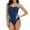 Blue, variant on YEAHITCH Woman's Swimsuit,Juniors Swimsuit,Clearance Swimsuit,One-Piece,Mid WaistWhite,XL (US:10)