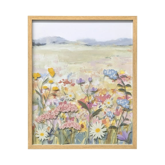 Bradley & Ballard 16X20 "Wildflower" Glass Wall Art