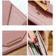 thumbnail image 4 of Cartera de mano de piel sintética para mujer, cartera larga, tarjetero, funda para teléfono, color rojo vino, 4 of 5