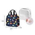 thumbnail image 5 of 2pcs/set 2pcs/set Space Rocket Backpack with Lunch Bag, Elementary School Student School Bag Travel Daypack, 5 of 7