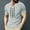Gray, variant on Mens Fashion Tops Short Sleeve V Neck Summer Trendy T Shirts for Men Loose Casual Shirt Blouse